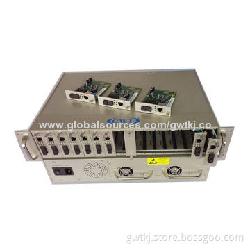 16 Slots Managed Chassis for Modular Media Converter,includes web cards.220V/48V